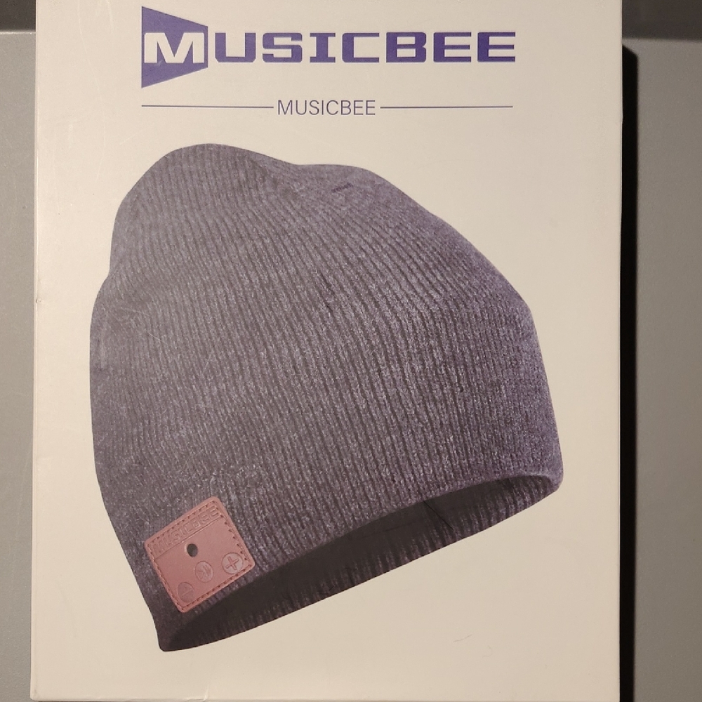 Charcoal Knit Bluetooth Beanie for Men